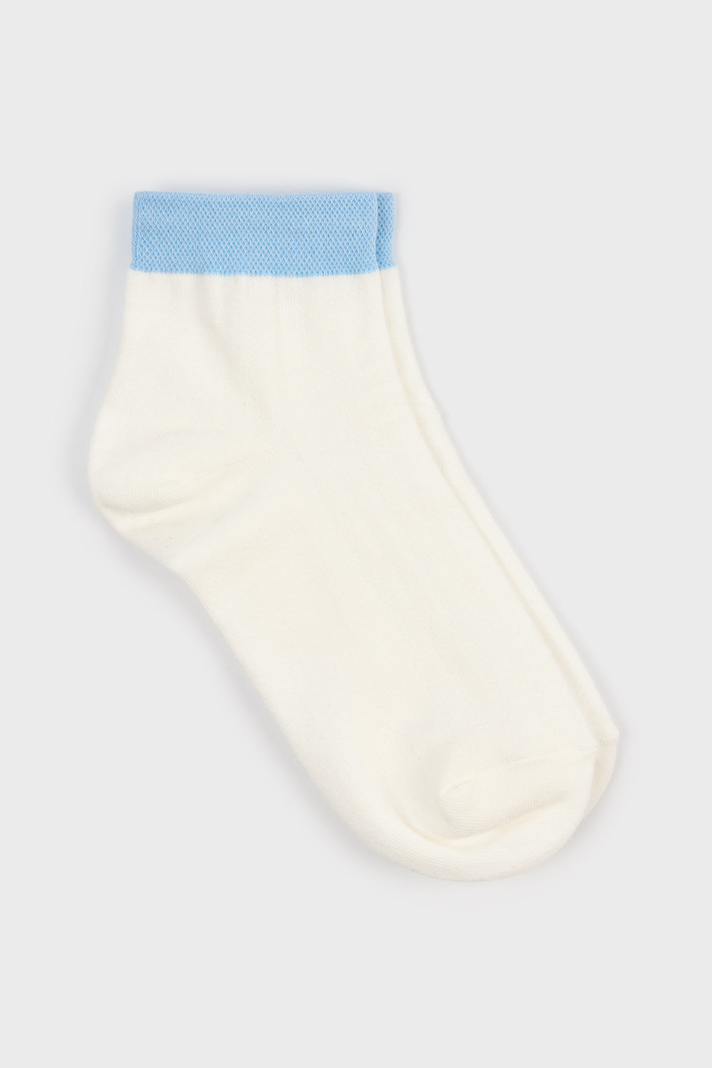 Contrast trim ankle socks - Set of 4