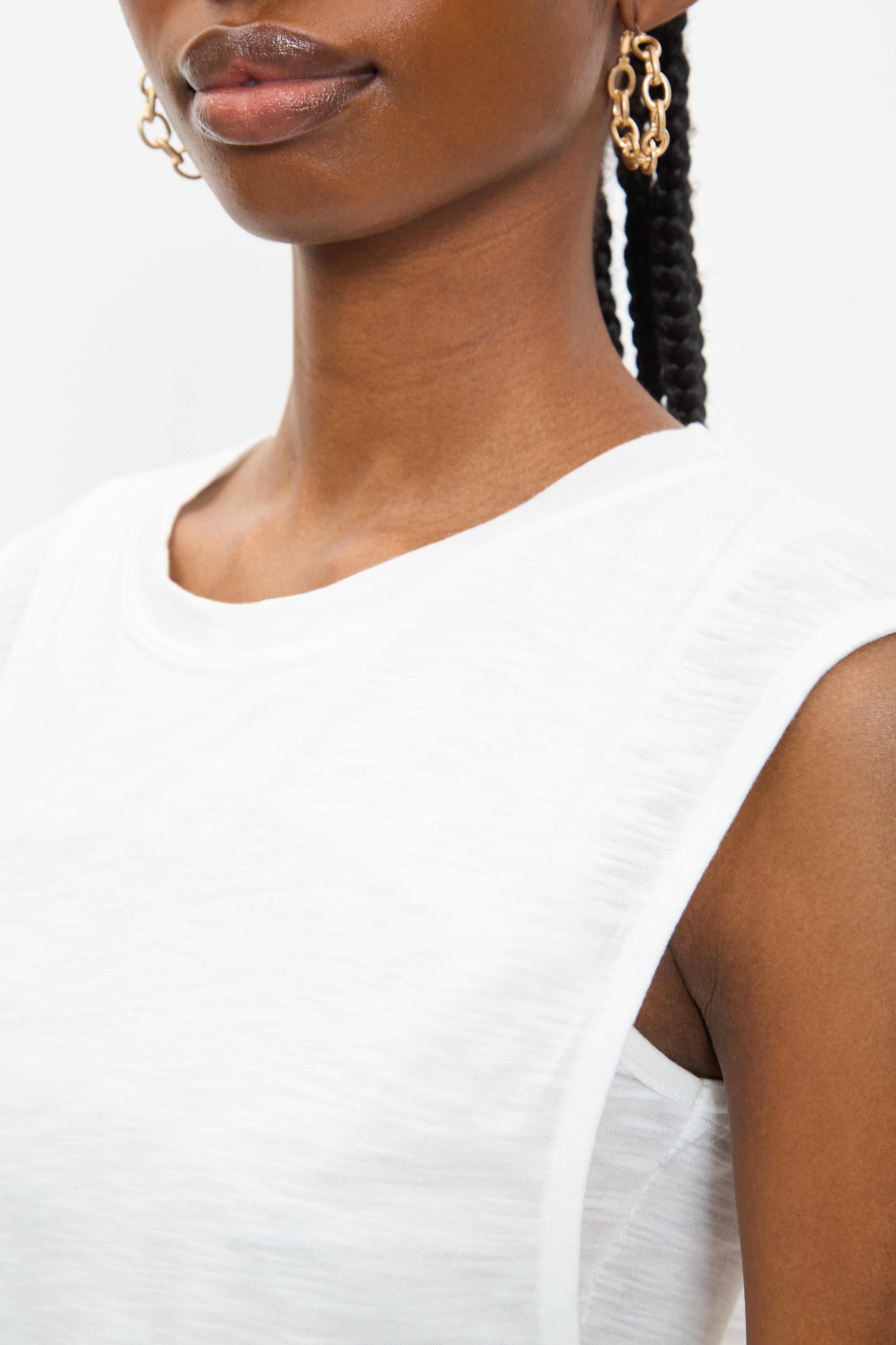 White muscle tank top_3