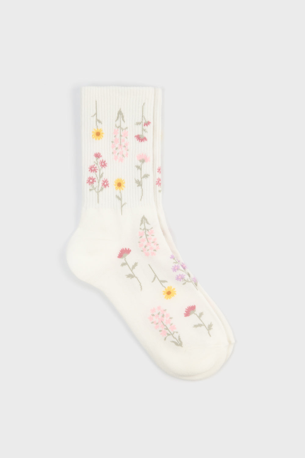 Scattered wild flower socks - Set of 3