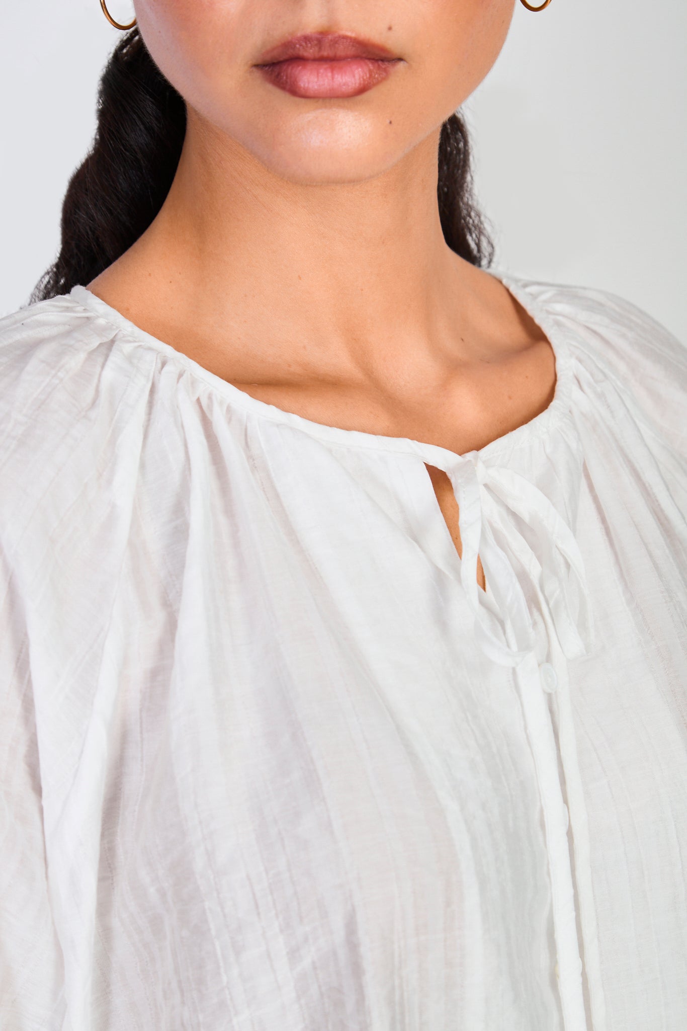 White seamed detail shirt blouse_3
