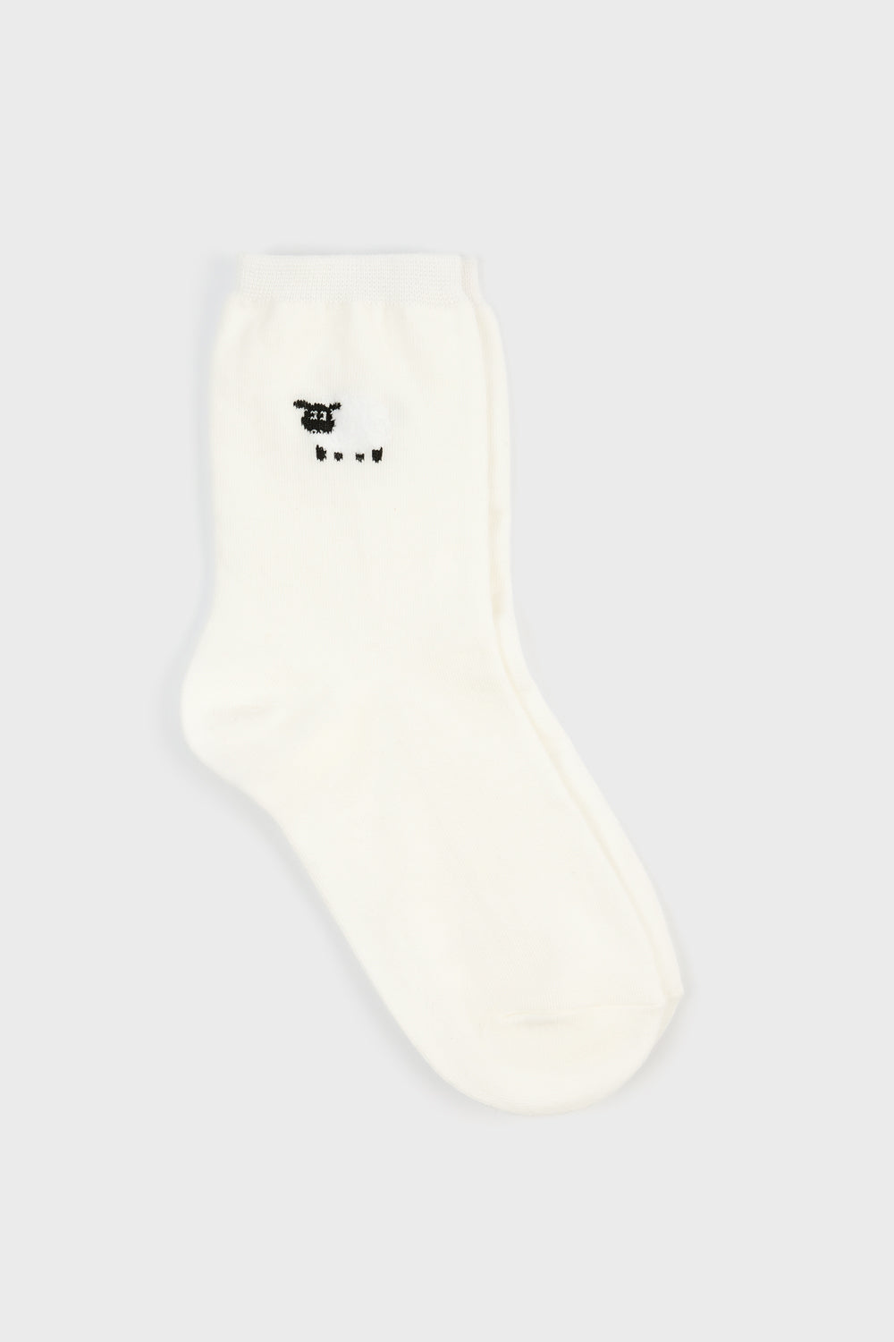 White single sheep socks_3