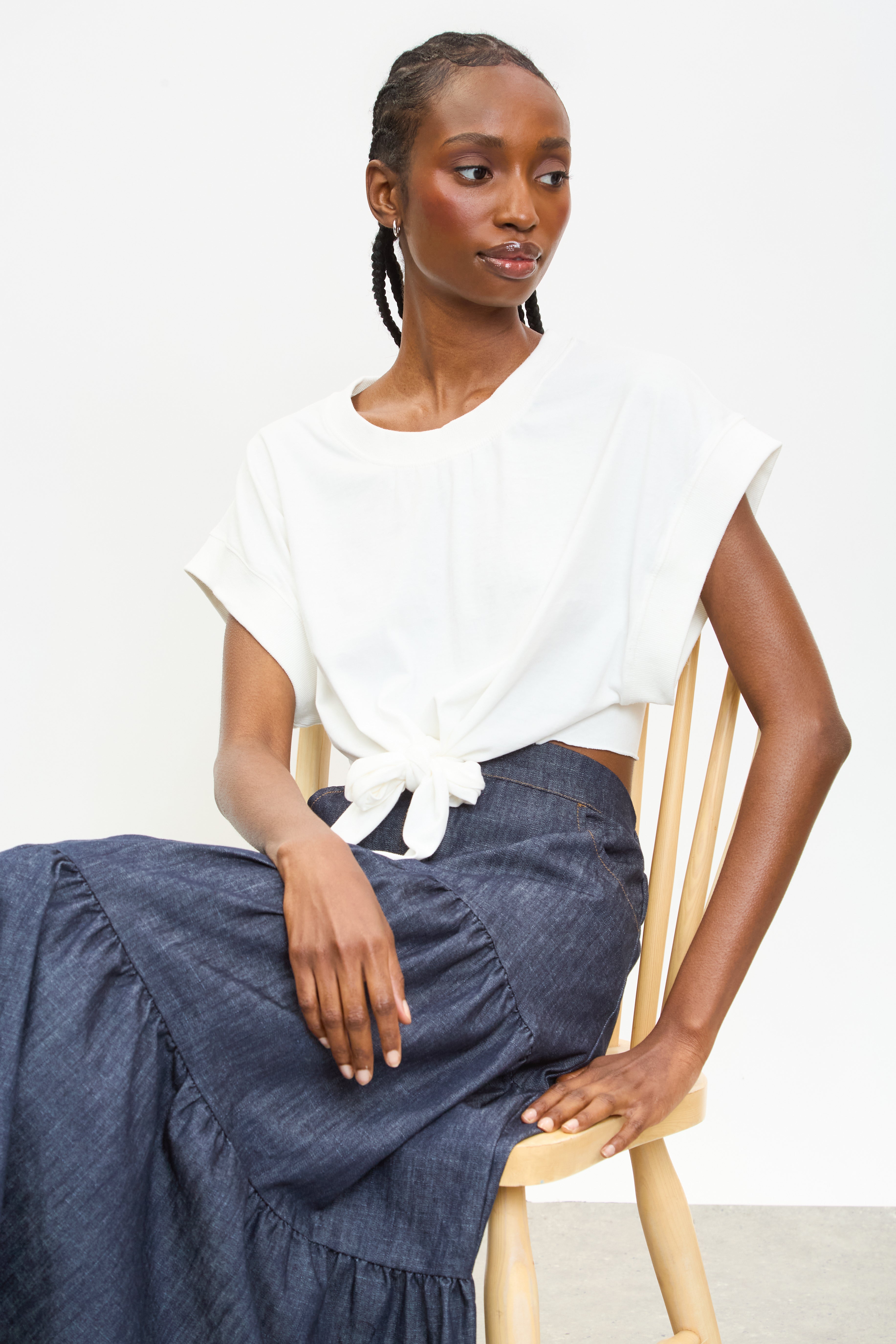 White tie waist sleeveless tee_5