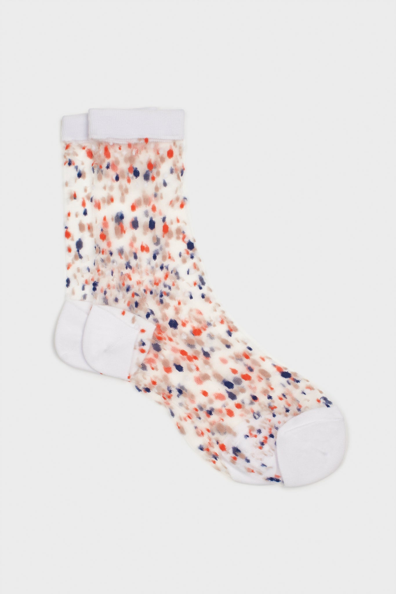 Sheer multicolour dot socks - Set of 3