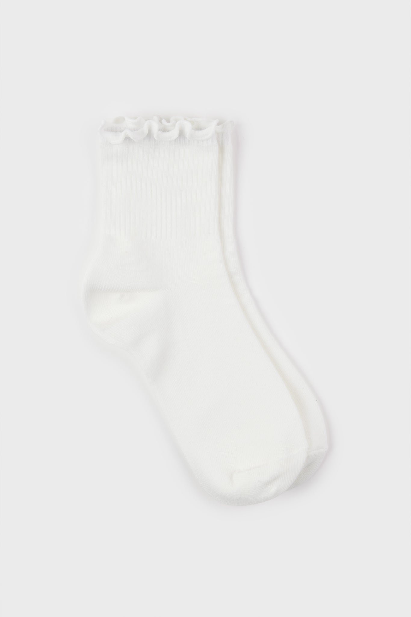 Ruffle trim socks - Set of 5
