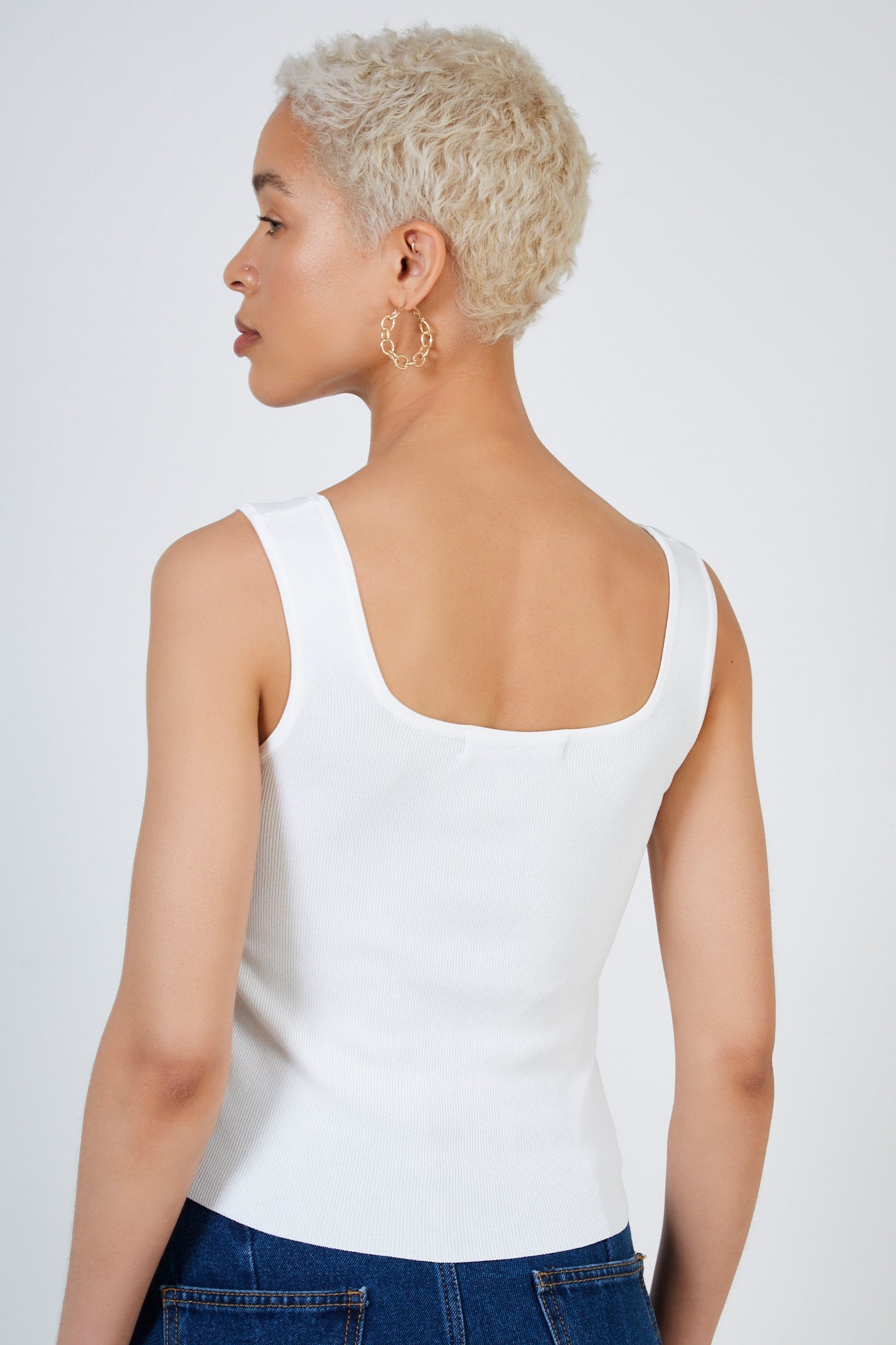 White thick strap knit tank_2