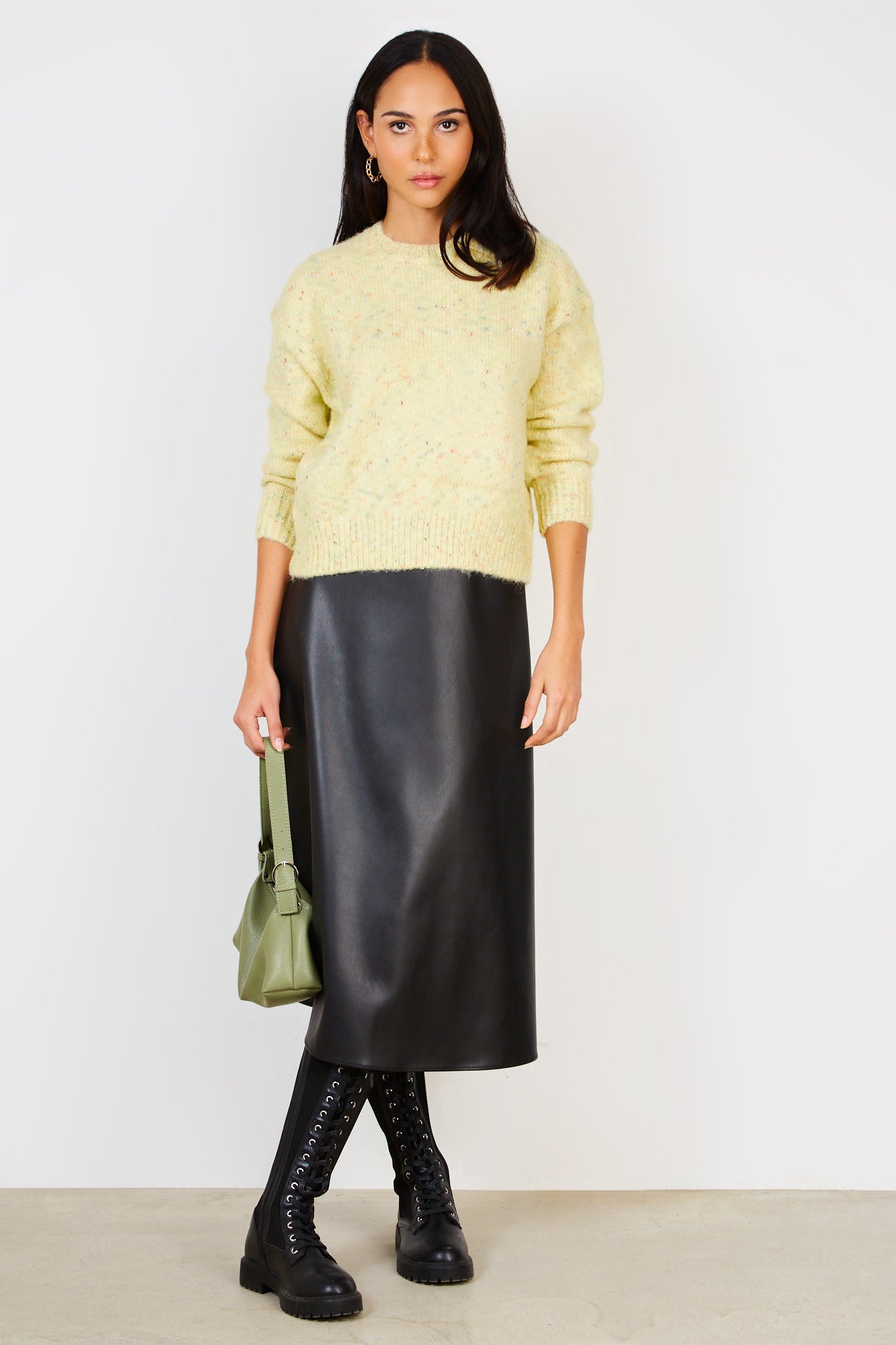 Yellow rainbow fleck smooth jumper_3