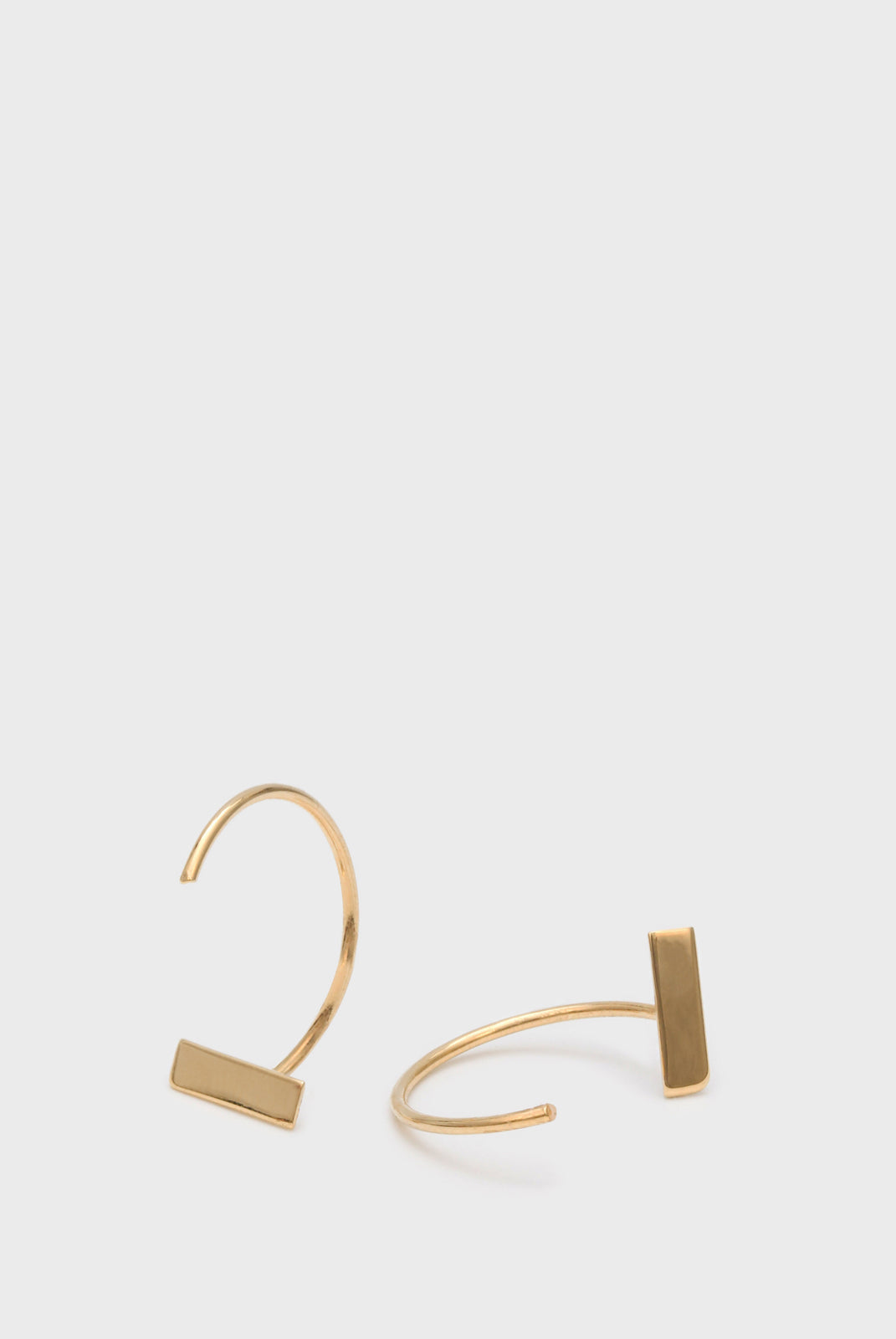 Gold rectangle half hoop_1