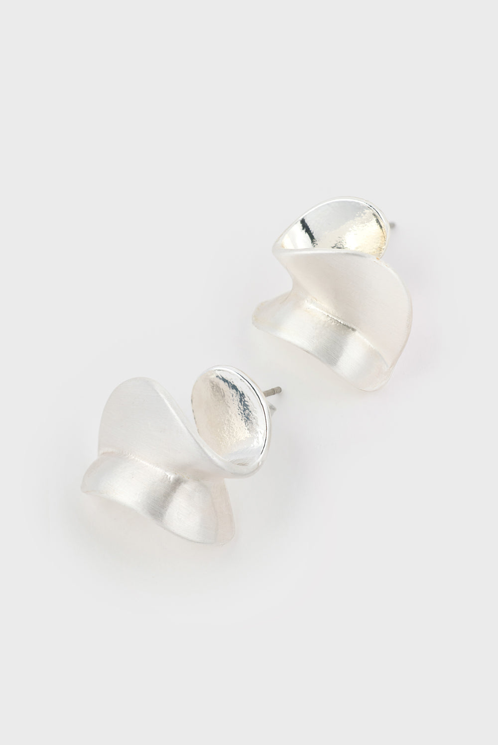 Silver twisted curl earrings_3