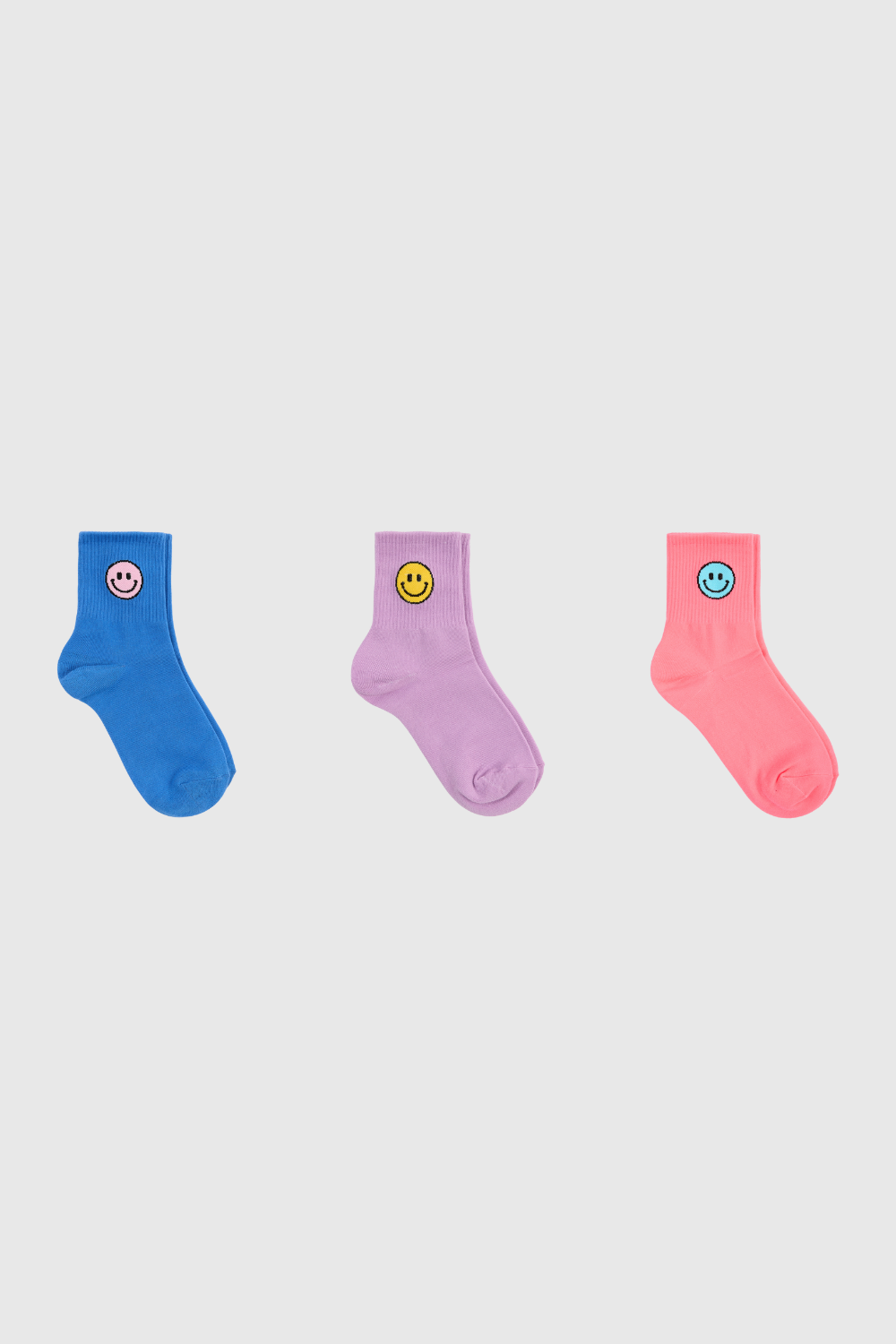Smiley face socks - Set of 3