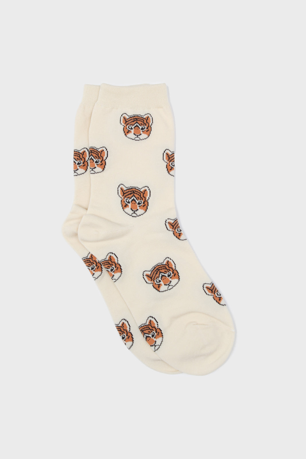 White 'Zodiac Tiger' socks_3