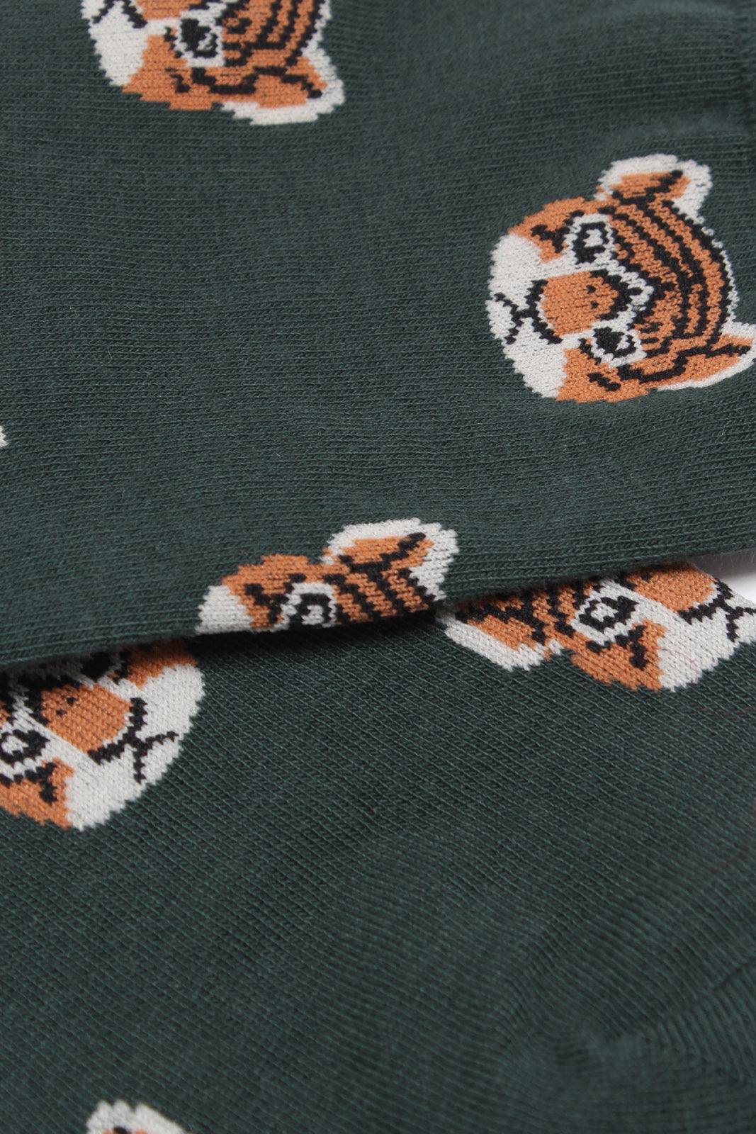 Green 'Zodiac Tiger' socks_4