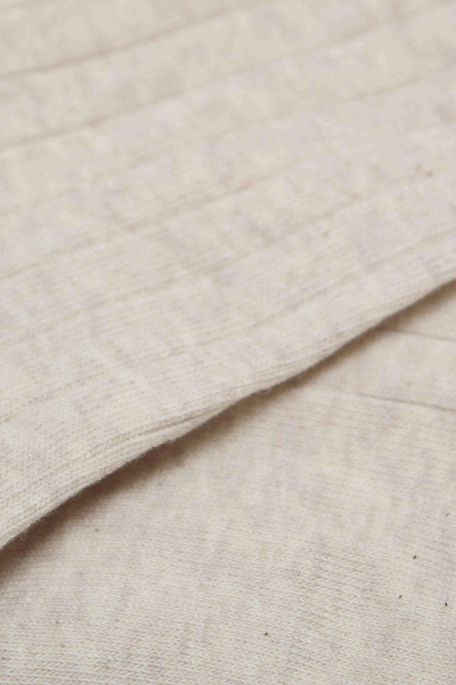 Oatmeal giant rib socks_2