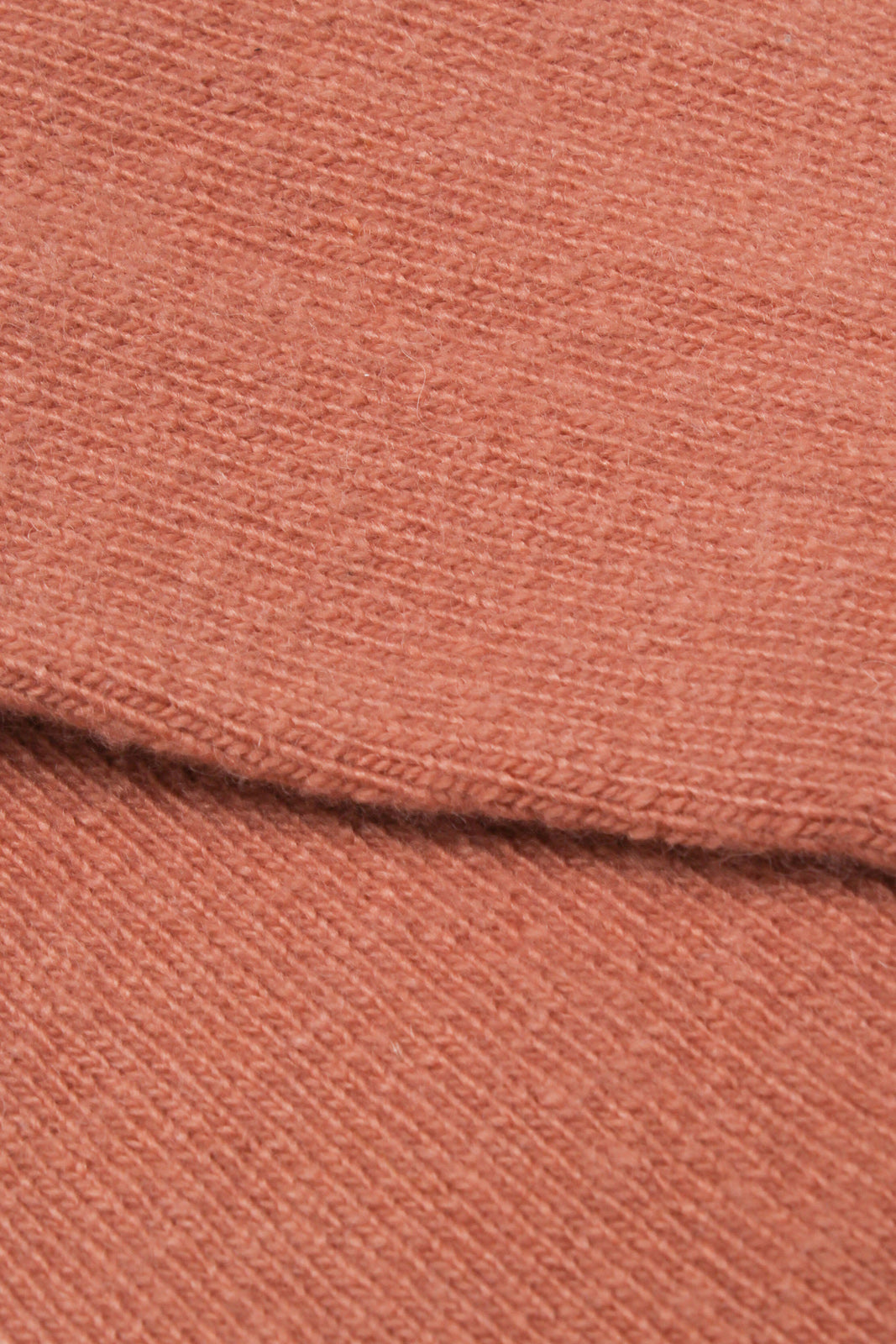Deep peach smooth cashmere wool blend socks_3