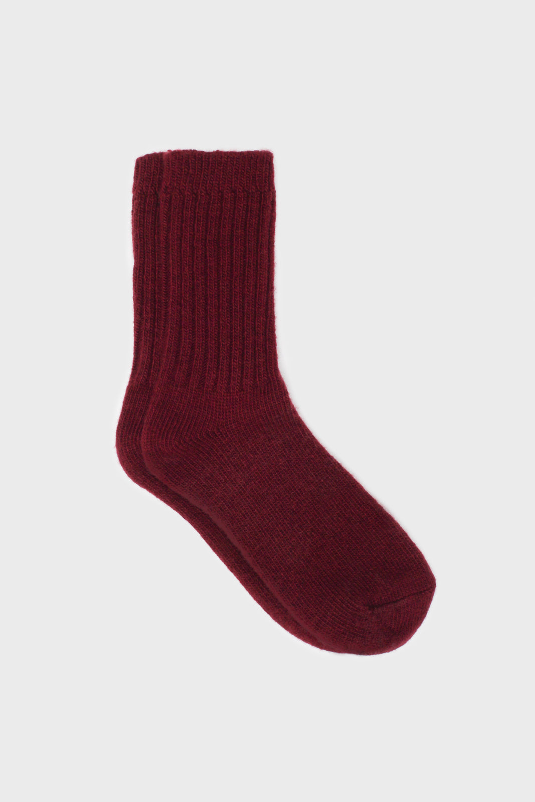 Dark ribbed cashmere wool blend socks - Set of 3