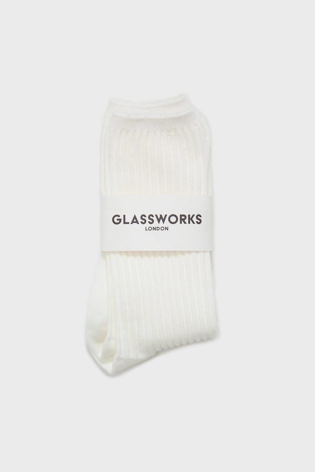 Ivory long ribbed socks_4