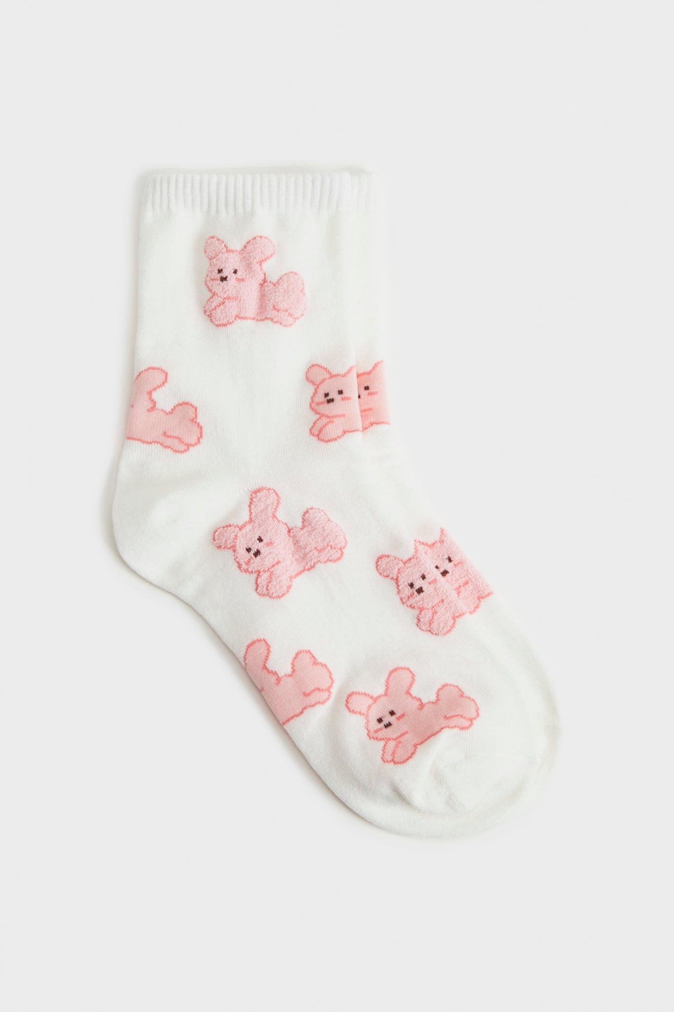 White hopping 'Zodiac Rabbit' socks_2