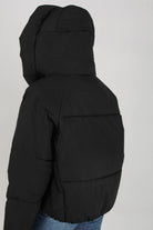 Black thick hooded puffer jacket_2