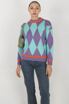 Purple and blue bold diamonds jumper_6