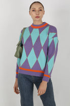 Purple and blue bold diamonds jumper_2