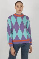 Purple and blue bold diamonds jumper_4