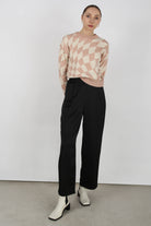 Pink and ivory psychedelic intarsia jumper_2