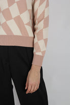 Pink and ivory psychedelic intarsia jumper_3