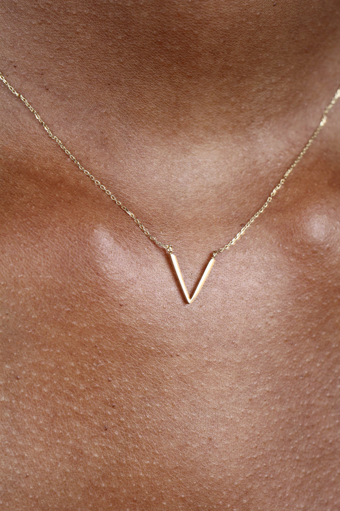 Charm necklace - Gold plunging V_2