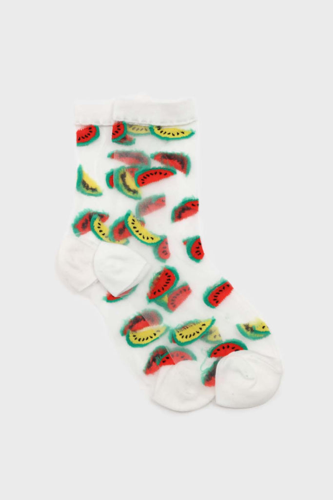 Watermelon sheer socks_1