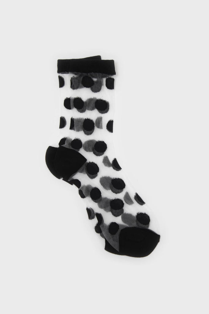 Black and white sheer polka dot socks_1