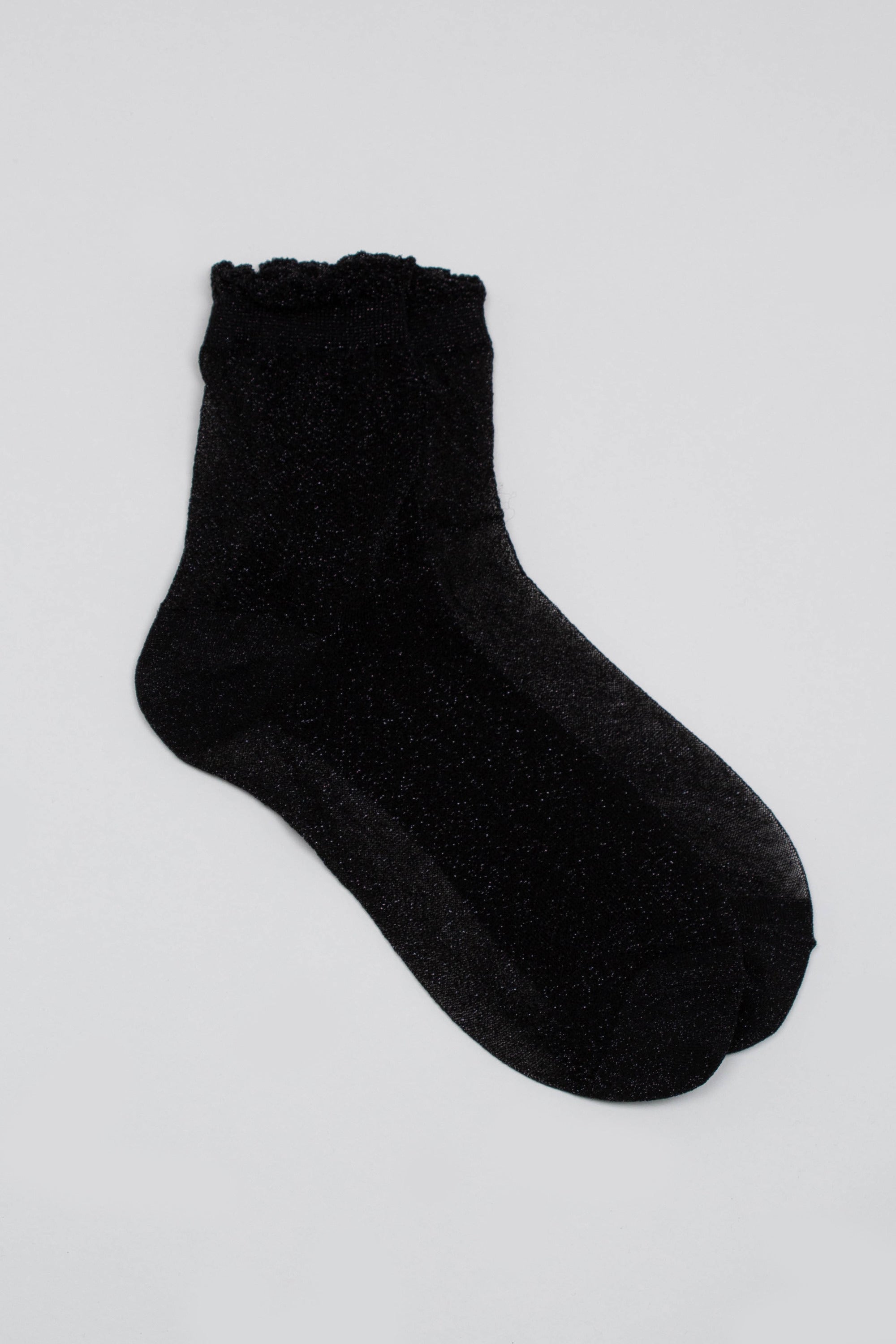 Black glitter superstar socks_8