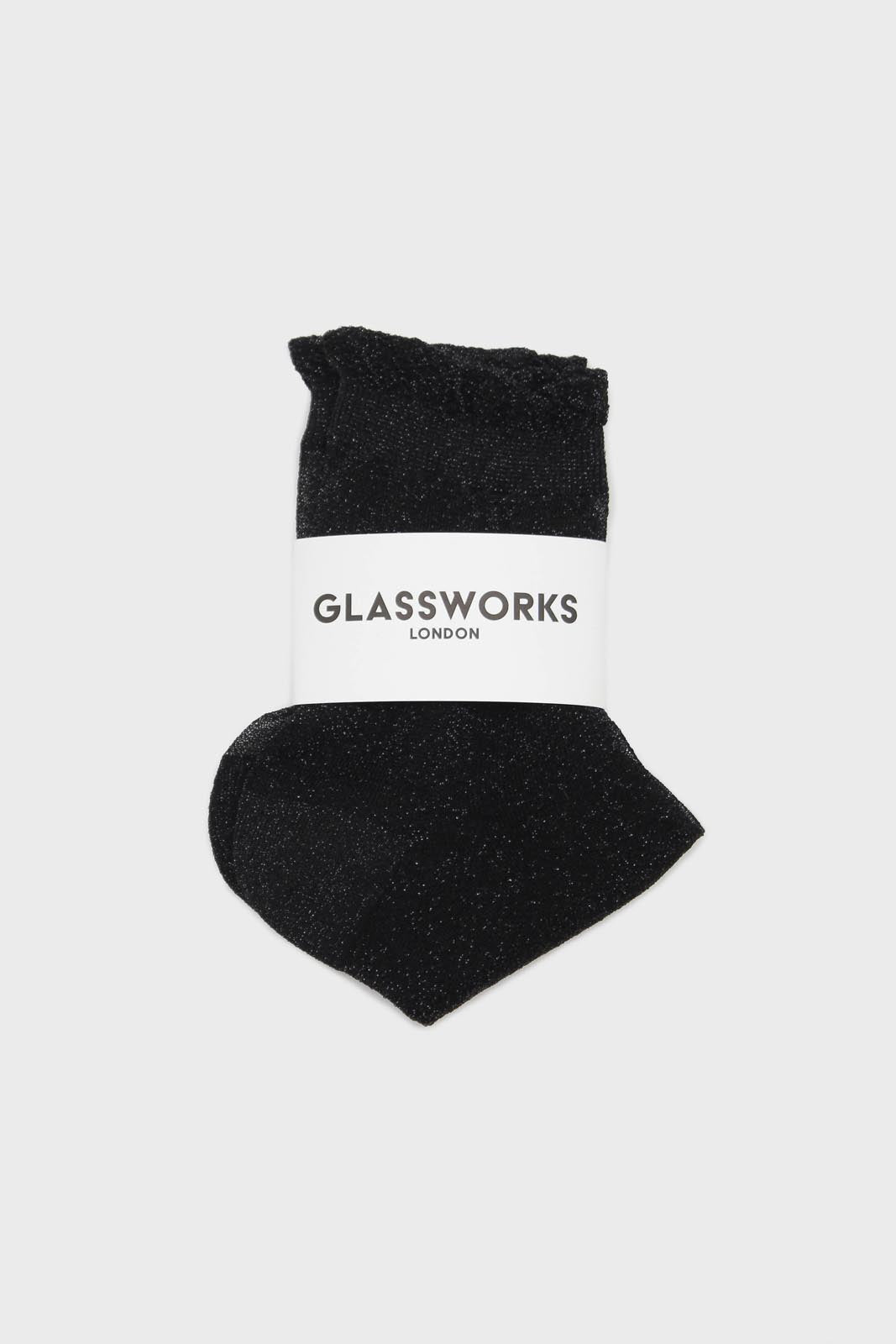 Black glitter superstar socks_3