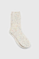 Light rainbow fleck thick socks - Set of 3_4