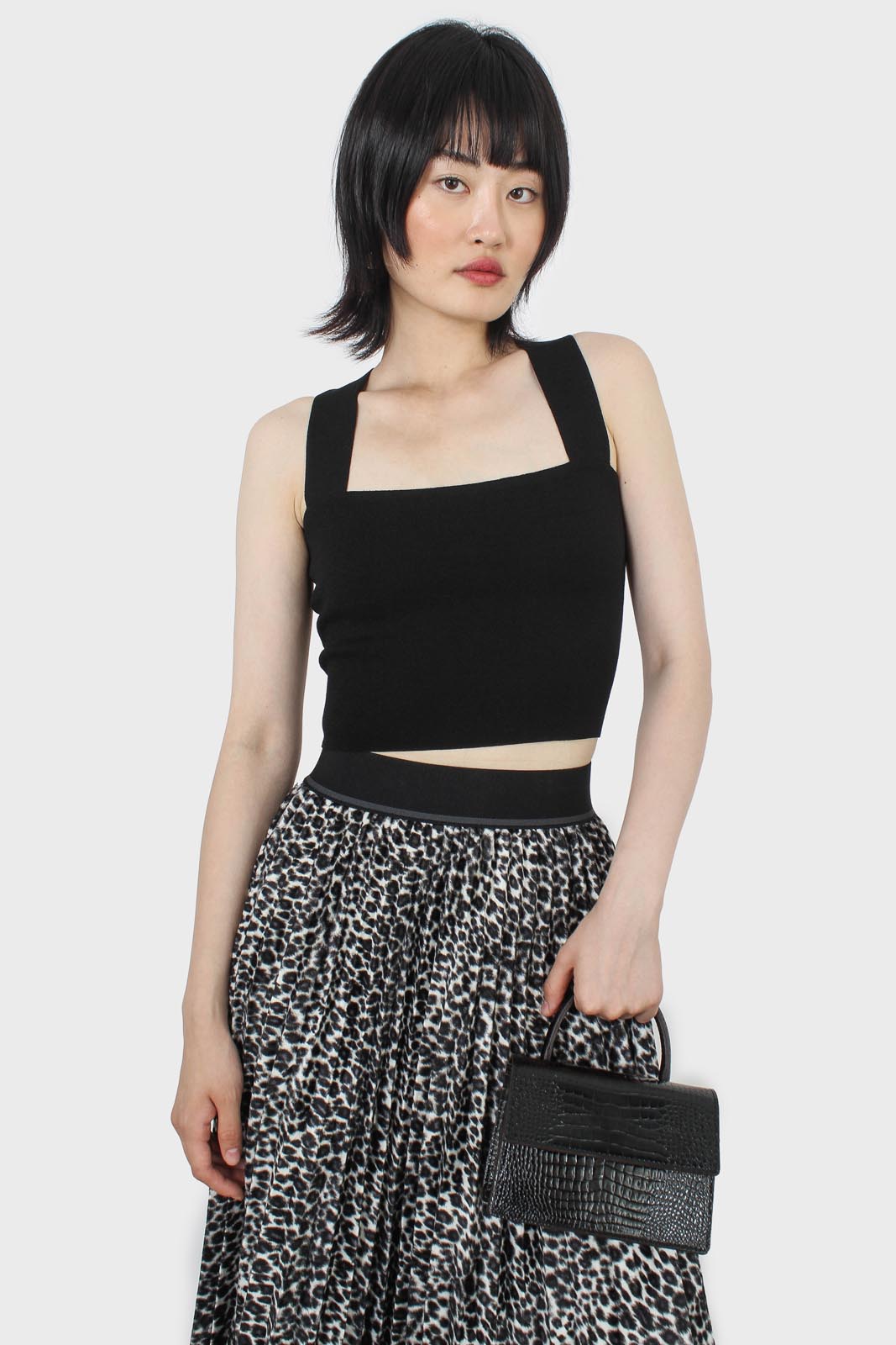 Thick strap cross back knit tank_6