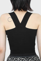 Thick strap cross back knit tank_2