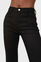 Black cut bottom boyfriend jeans - 2305_4