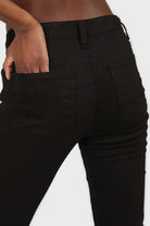 Black cut bottom boyfriend jeans - 2305_5