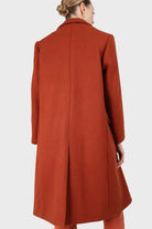 Rust orange wool long coat_5