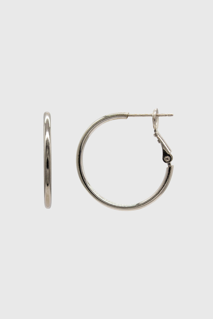 Silver hoop earrings - 25_4