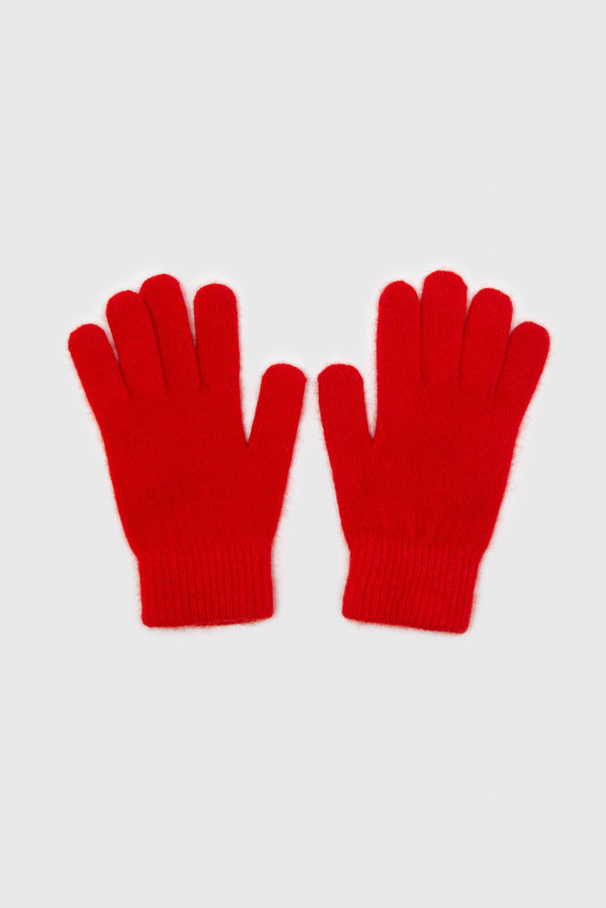 Bright red mohair gloves_1