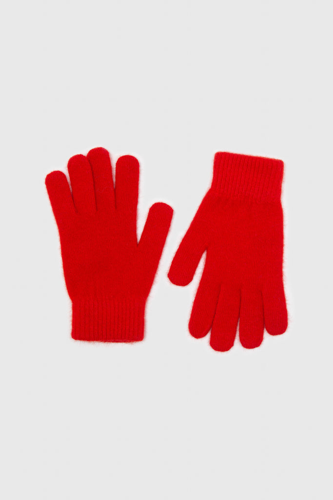 Bright red mohair gloves_2