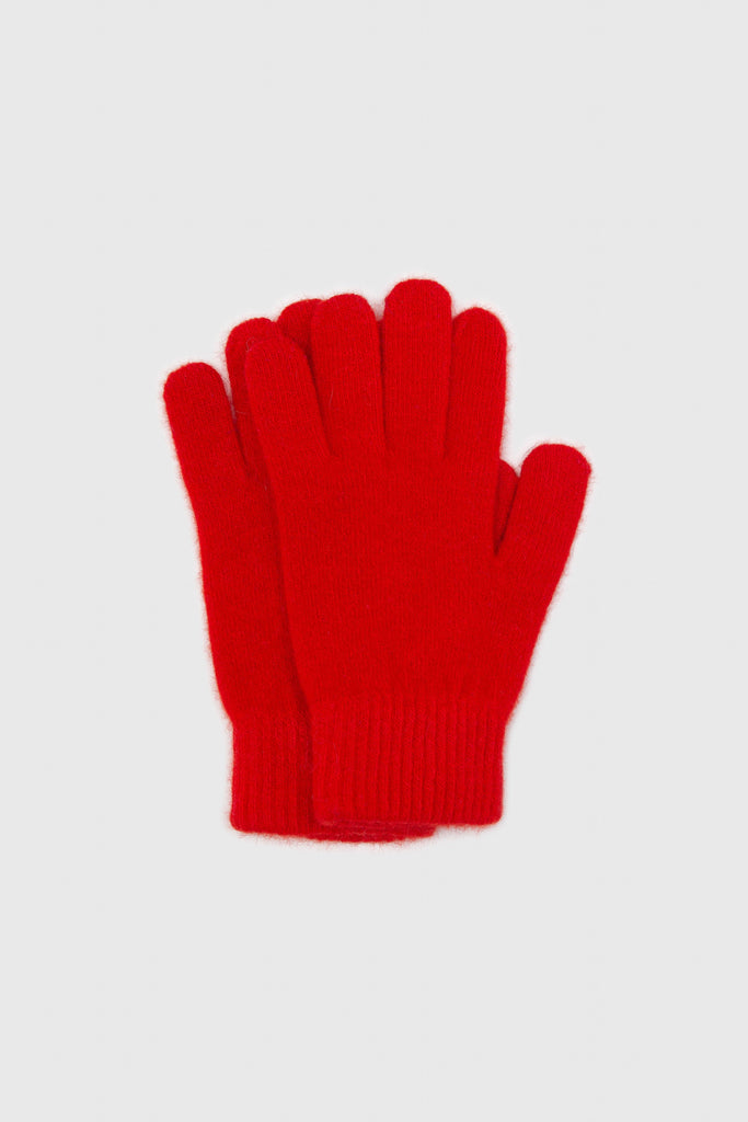 Bright red mohair gloves_3