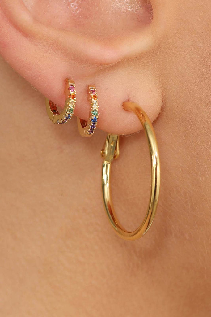 Gold hoop earrings - 25_3
