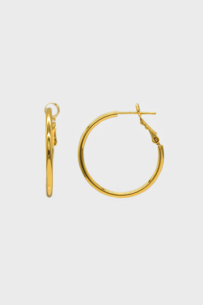 Gold hoop earrings - 25_4