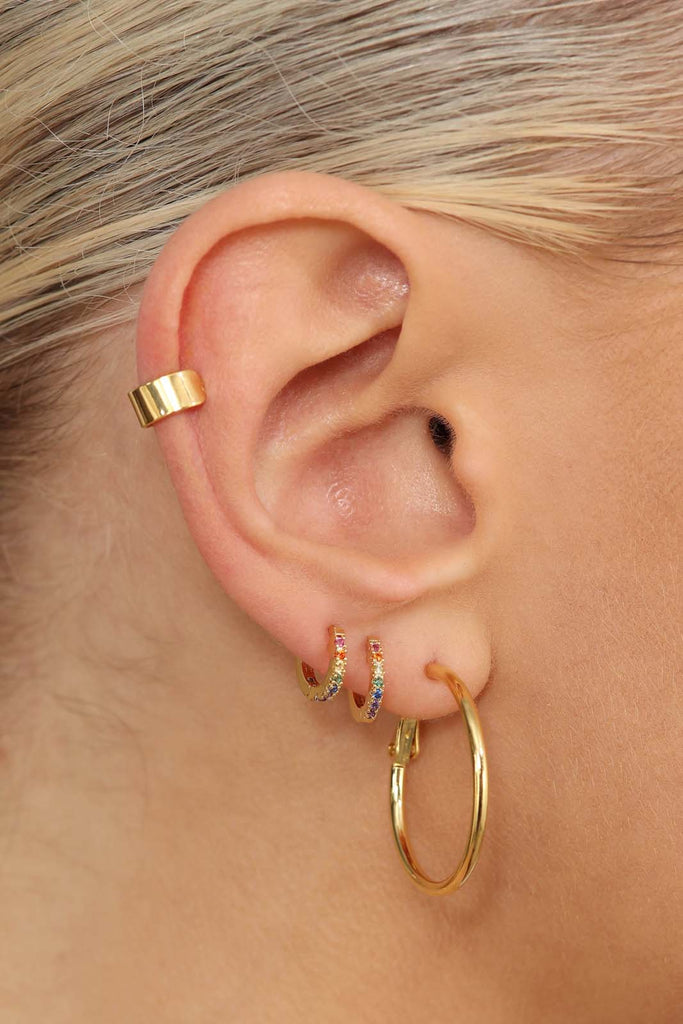 Gold hoop earrings - 25_2