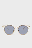 Gold wire rim peek side cateye sunglasses_1
