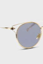 Gold wire rim peek side cateye sunglasses_4