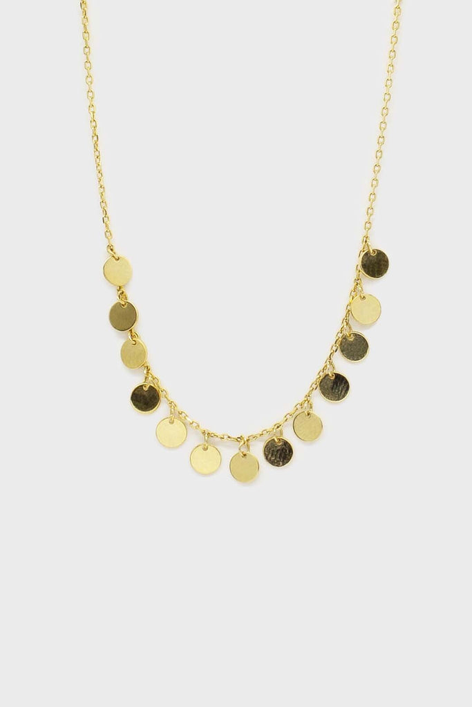 Charm necklace - Gold clustered circles_2