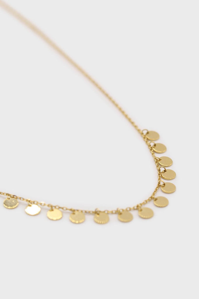 Charm necklace - Gold clustered circles_1
