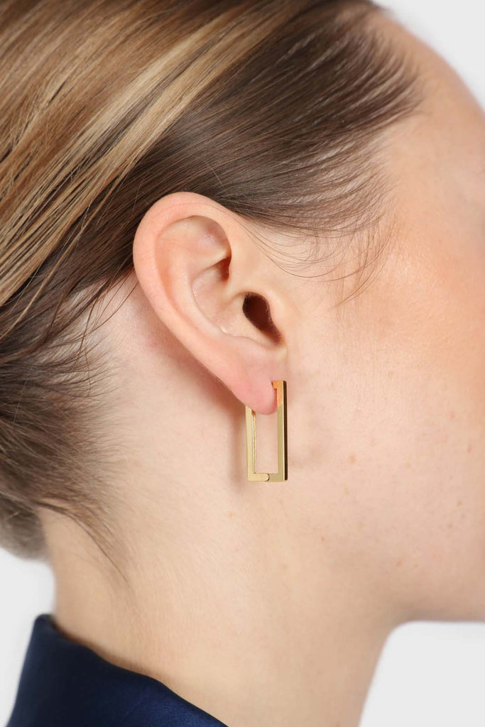 Gold perfect rectangle earrings_5