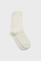 Ivory angora smooth socks_1